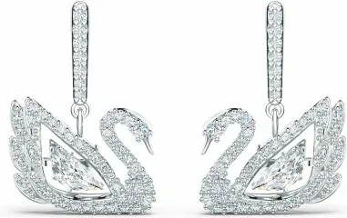 Boucles d'oreilles Swarovski Iconic Swan Lake rhodium