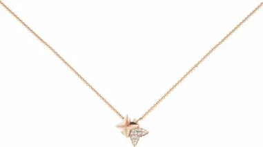 Collier Météorites à Mousqueton Plaqué Or Rose APM Monaco