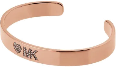 Bracelet Jonc Cœur et Logo Strassé Michael Kors