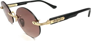 Lunettes de soleil Chrome Hearts Deep III rondes