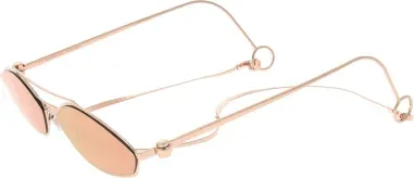 Lunettes de Soleil Fendi Baguette Cat-eye Doré Rose — vue 2