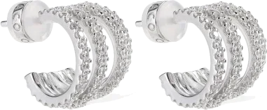 Boucles d'oreilles 5 anneaux APM Monaco — vue 3