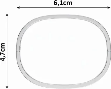 Bracelet Jonc Emporio Armani Acier Argenté — vue 3