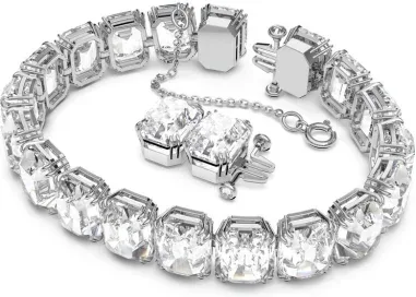 Bracelet Millenia Cristaux Octogone Rhodium — vue 3