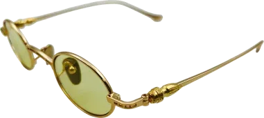 Lunettes de soleil rondes Chrome Hearts vintage en métal