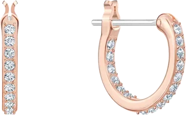 Boucles d'oreilles Swarovski Symbolic Star plaqué or rose — vue 4