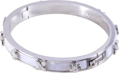 Bracelet Jonc Heritage Bloom Blanc - Kate Spade
