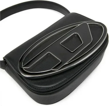 Sac à main Diesel 1DR Medium en cuir noir — vue 3