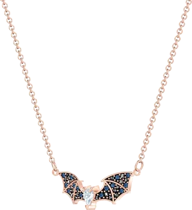 Collier Prosperity Swarovski - Double Pendentif Or Rose — vue 3