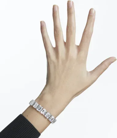 Bracelet Millenia Cristaux Octogone Rhodium — vue 2