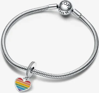 Charm Cœur Arc-en-Ciel Pride Pandora — vue 3