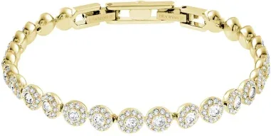Bracelet Angelic Swarovski or jaune et cristaux blancs