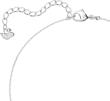 Collier Attract Solitaire Carré Rhodié - Swarovski — vue 3