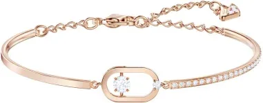 Bracelet North Swarovski - Or Rose et Cristaux Blancs