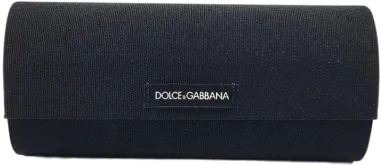 Étui à lunettes Dolce & Gabbana velours noir