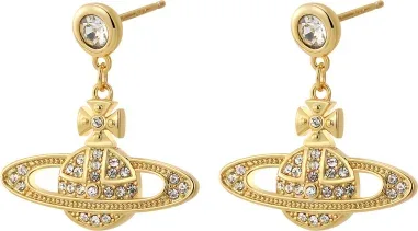 Boucles d'oreilles Orb Vivienne Westwood plaqué or jaune