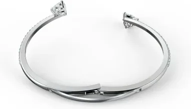 Bracelet Jonc Attract Soul Plaqué Rhodium — vue 3