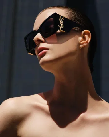 Lunettes de Soleil Saint Laurent SL M119 Blaze Monogram YSL — vue 4