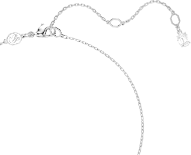 Collier Swarovski Matrix - Cristaux Blancs Rhodié — vue 3