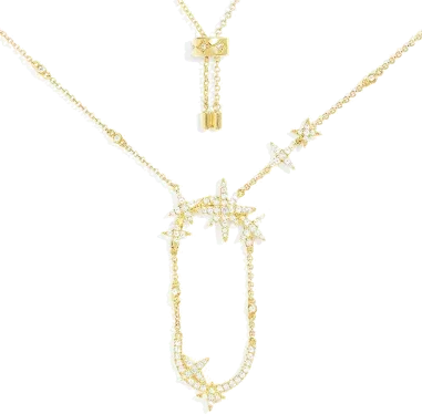 Collier APM Monaco Météorites Ajustable Or Jaune
