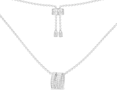 Collier APM Monaco Anneau Serti Ajustable