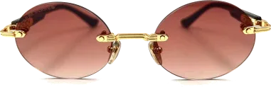 Lunettes de soleil Chrome Hearts Deep III rondes — vue 2