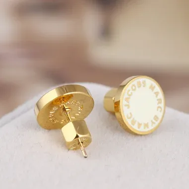 Boucles d'oreilles Marc by Marc Jacobs - Disque blanc — vue 4