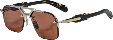 Lunettes Aviator Jacques Marie Mage Silvertone Rose