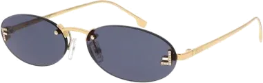 Lunettes de soleil First Fendi - Monture ovale métal — vue 5