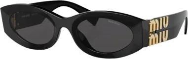 Lunettes de soleil ovales Miu Miu MU 11WS