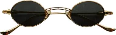 Lunettes de soleil rondes Chrome Hearts vintage en métal — vue 9