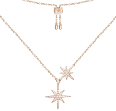 Collier Ajustable Double Météorites Étoiles APM Monaco