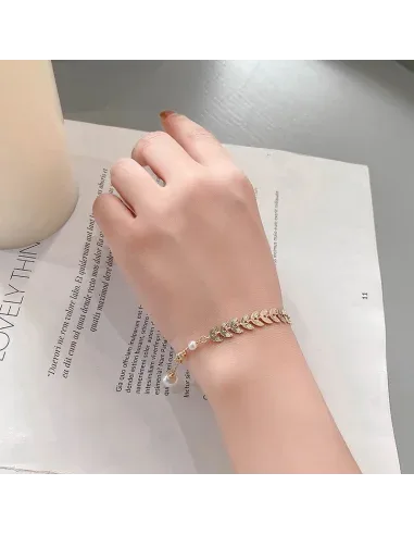 Bracelet Épis de Blé et Perles Victoria Bradley — vue 3