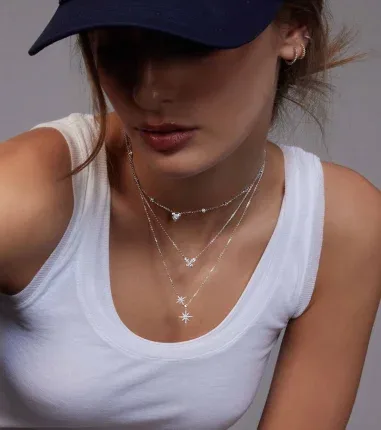 Collier Papillon APM Monaco - Argent 925 et Cristaux — vue 5