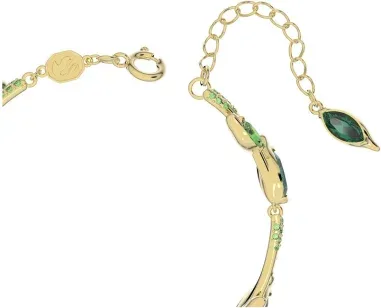 Bracelet Swarovski Dellium Bambou Vert Plaqué or — vue 3