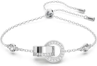 Bracelet Hollow Swarovski - Rhodium et Cristaux Blancs