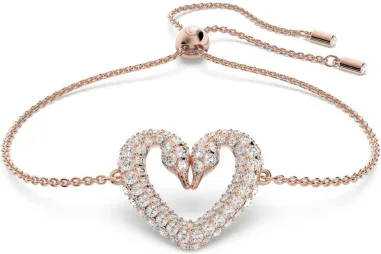 Bracelet Una Cœur Petit Blanc - Swarovski