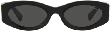 Lunettes de soleil ovales Miu Miu MU 11WS — vue 2
