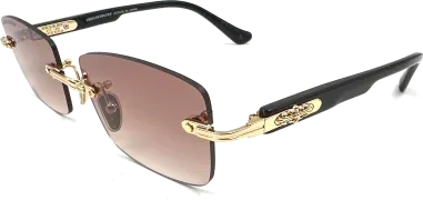 Chrome Hearts Deep II - Lunettes de soleil rectangulaires