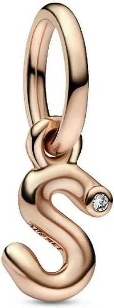 Charm Pendant Alphabet Lettre S Manuscrite