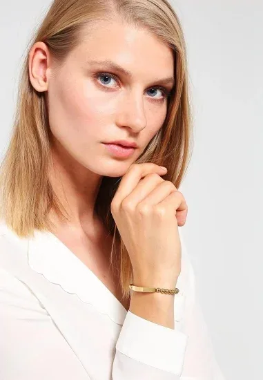 Bracelet Heritage Michael Kors en acier doré — vue 3